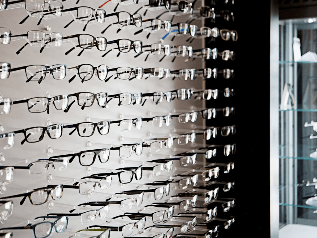 tatum eyecare eyeglass frame display