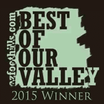 2015 azfoothills.com best of our valley award winners