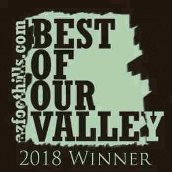 2018 azfoothills.com best of our valley award winners